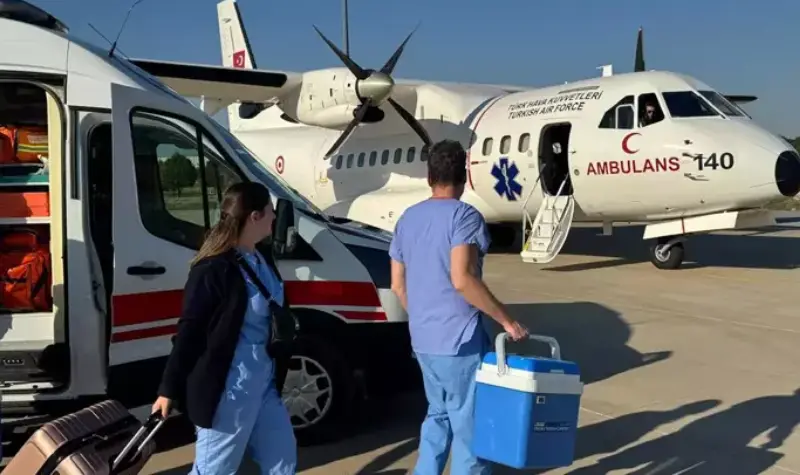 TSK'ya Ait Ambulans Uçak Organ Nakli İçin Havalandı