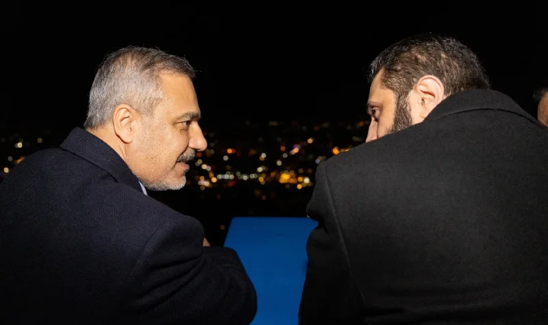 Hakan Fidan ve Colani Şam'ın Kasiyun Dağı'nda Çay İçti